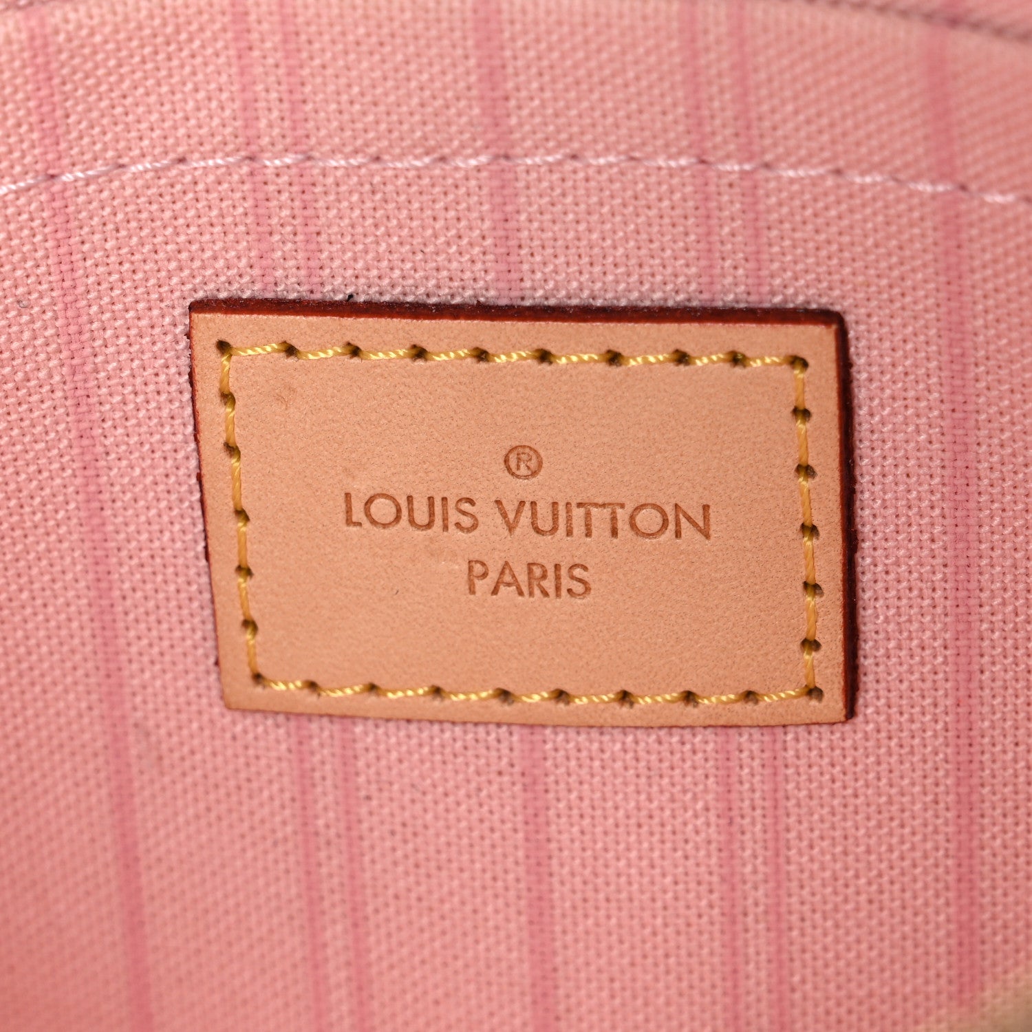 Louis Vuitton Damier Azur Neverfull MM GM Pochette Rose Ballerine 6 of 8