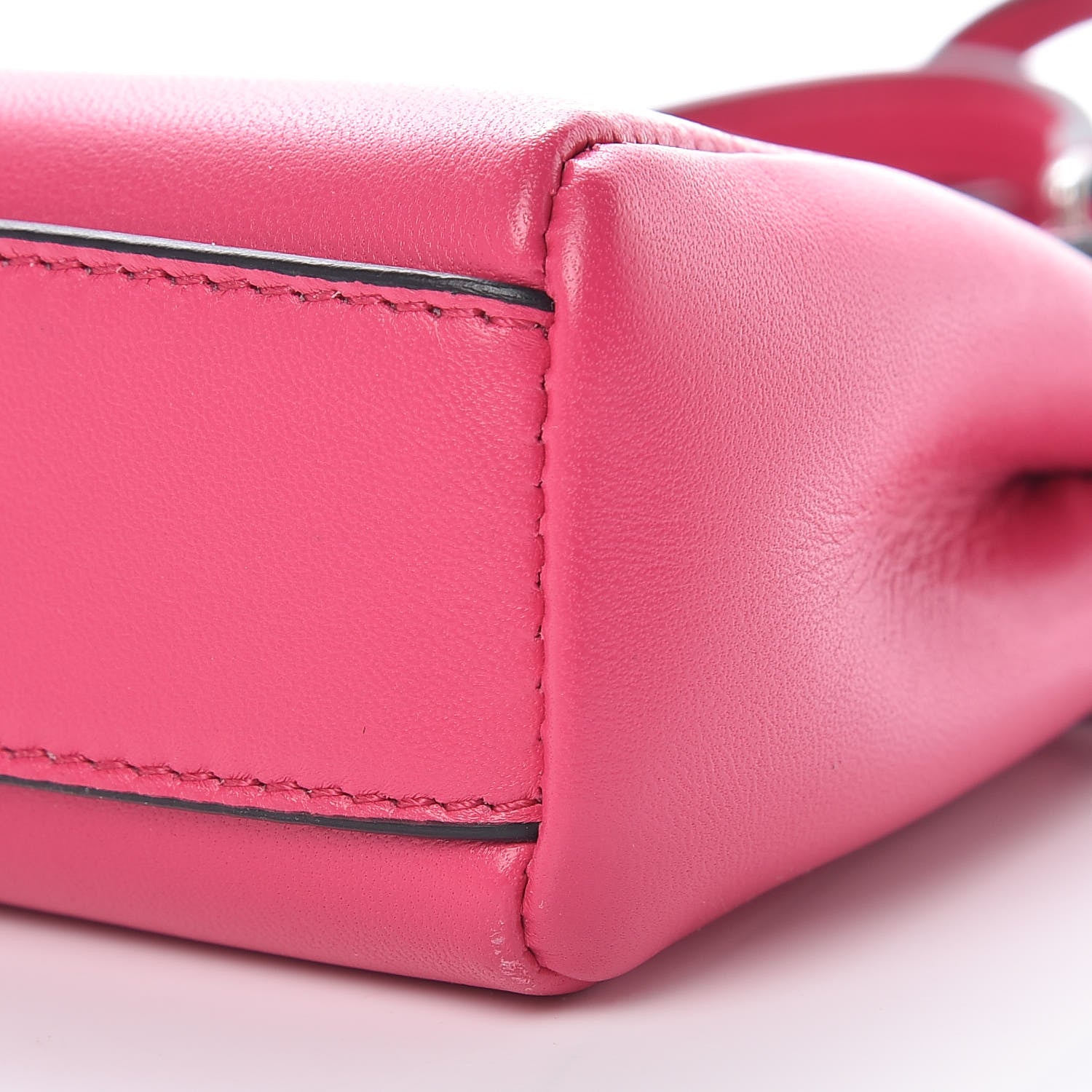 Fendi Shiny Nappa Micro Peekaboo Iconic Satchel Fuxia 9 of 9