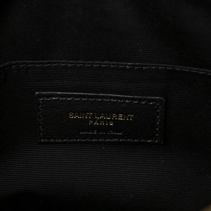 Saint Laurent Calfskin Matelasse Monogram Lou Camera Bag Military Green 6 of 7