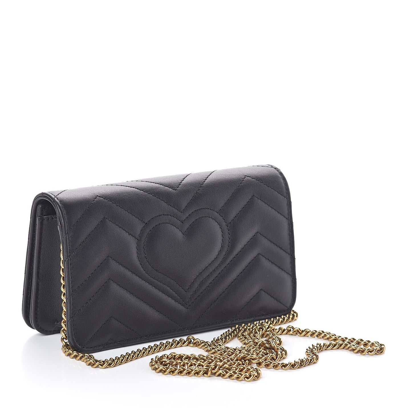 Calfskin Matelasse GG Marmont Mini Bag Black