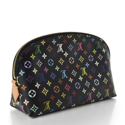 Louis Vuitton Monogram Multicolor Cosmetic Pouch Black Grenade 3 of 6