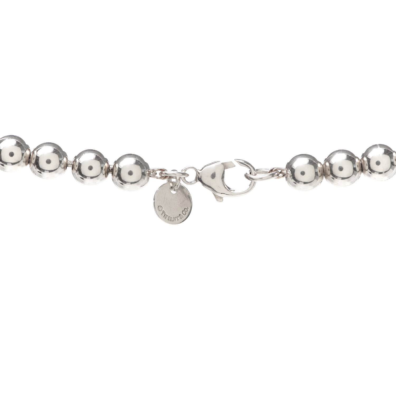 Tiffany Sterling Silver HardWear Graduated Ball Necklace 4 of 4
