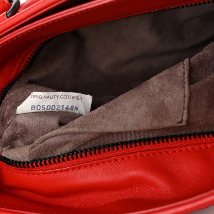 Bottega Veneta Nappa Intrecciato Satchel Red 7 of 11