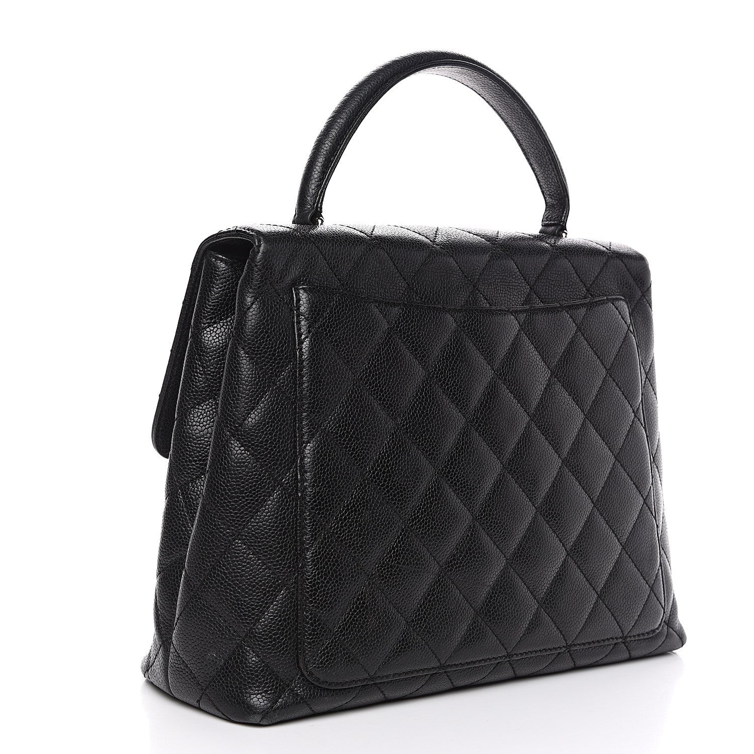 Chanel Caviar Quilted Jumbo Kelly Flap Black 2 of 18