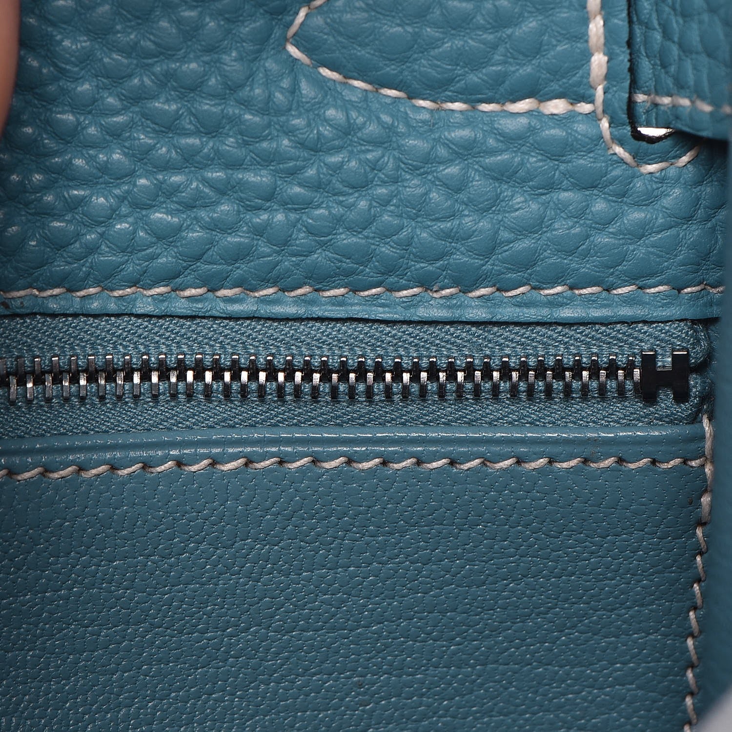 Hermes Togo Sellier Kelly 28 Blue Jean 10 of 37