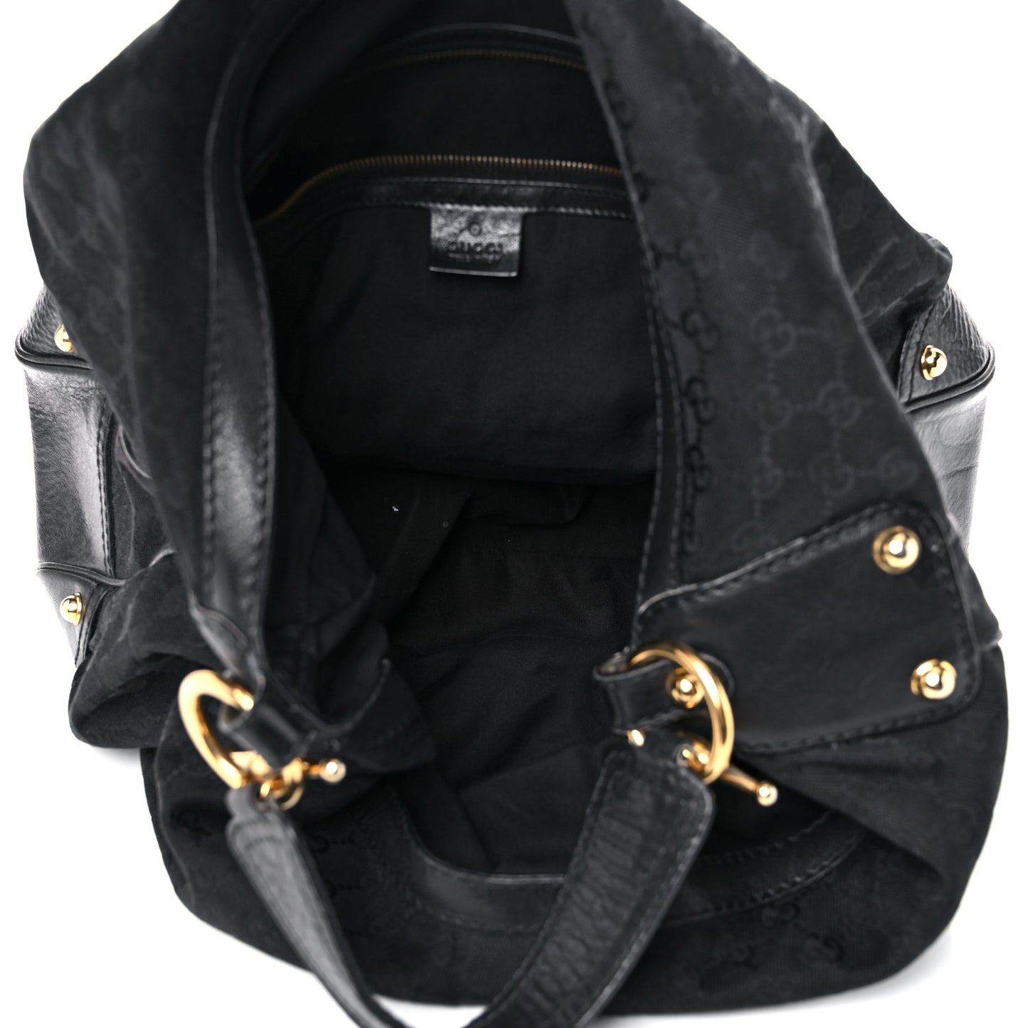 Monogram Large Jockey Hobo Black