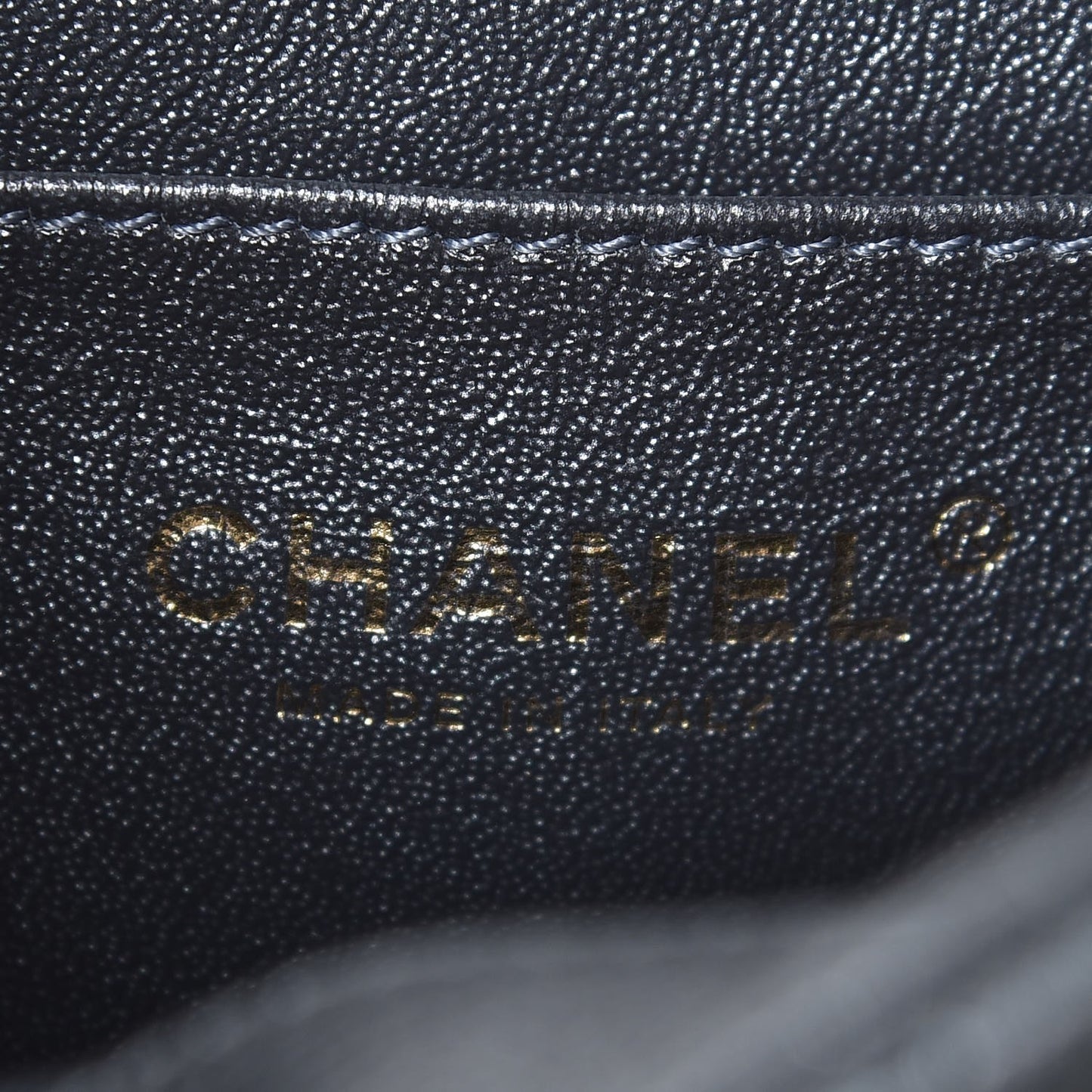 Metallic Calfskin Snakeskin Chevron Quilted Backpack Black