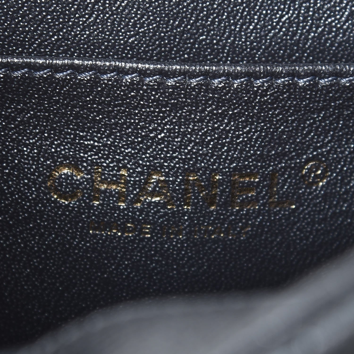 Chanel Metallic Calfskin Snakeskin Chevron Quilted Backpack Black 6 of 8