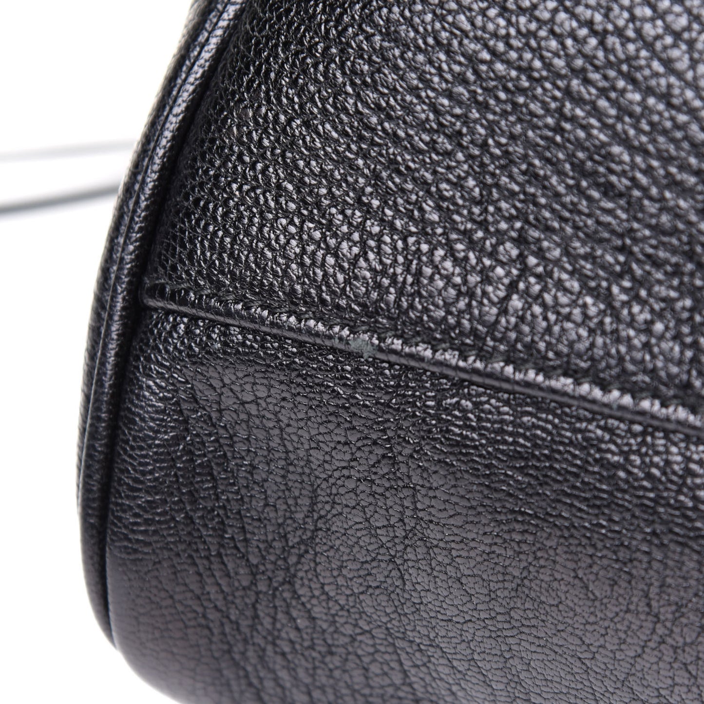 Chevre Gold Metallic Edge Hardware Velo Black