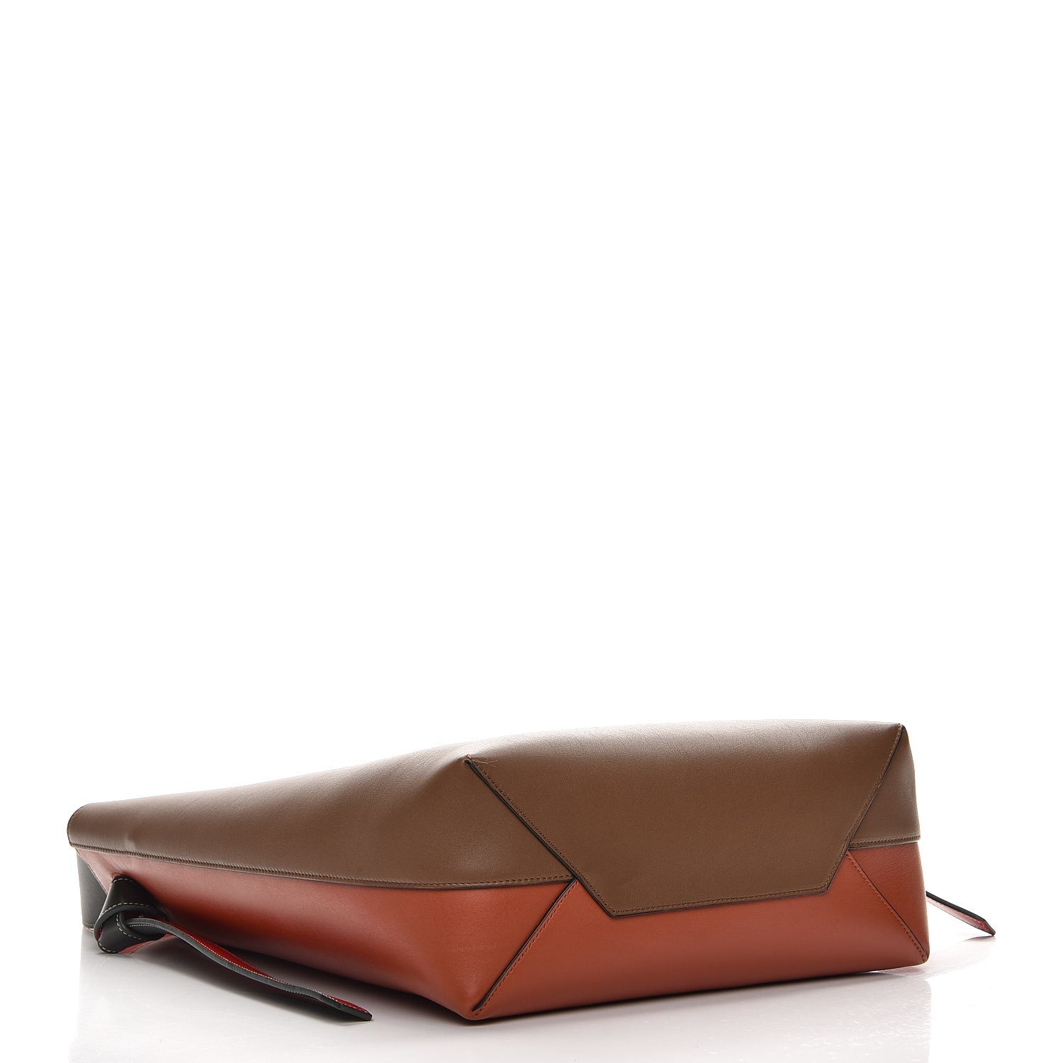 Celine Shiny Smooth Calfskin Small Twisted Cabas Camel Brick 5 of 9