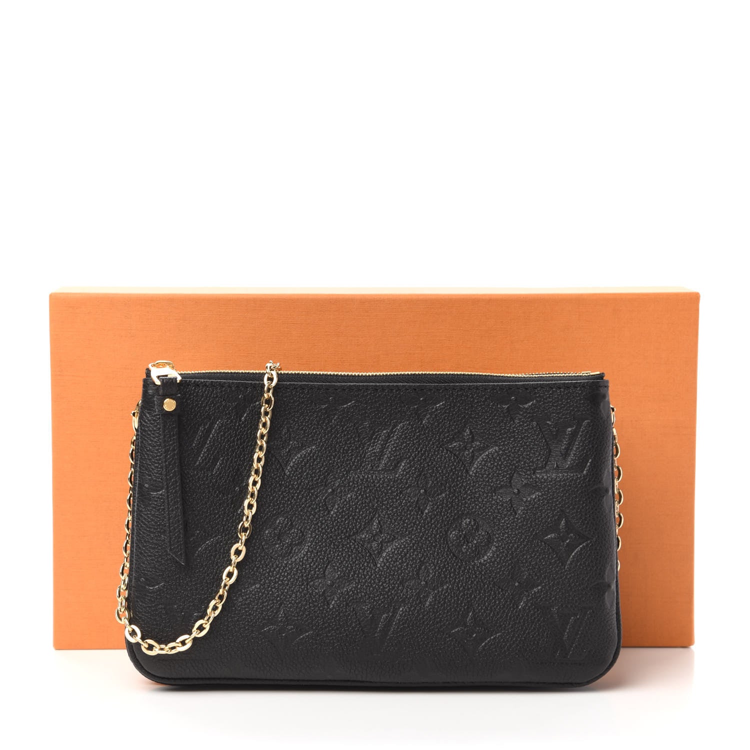 Louis Vuitton Empreinte Double Zip Pochette Black 10 of 10
