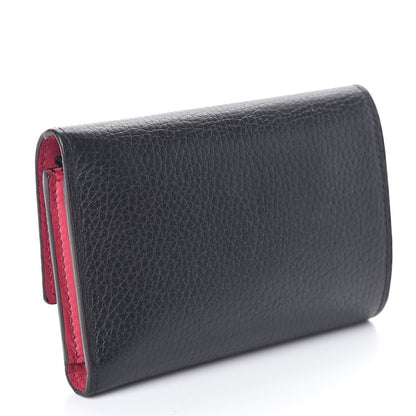 Louis Vuitton Taurillon Capucines Compact Wallet Black 3 of 7