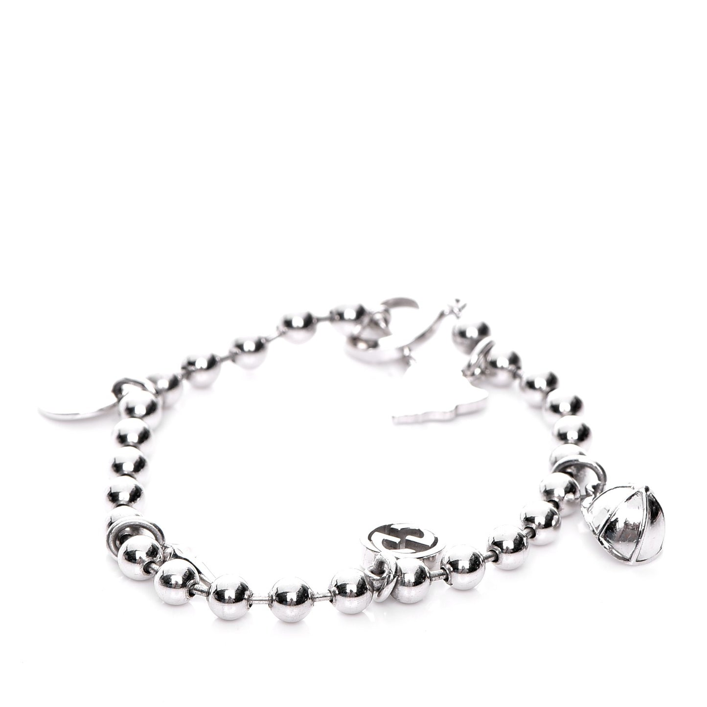 Sterling Silver Boule Five Charm Bracelet