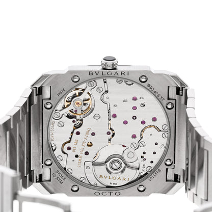 Bulgari Stainless Steel 40mm Finissimo Automatic Watch Black 4 of 5