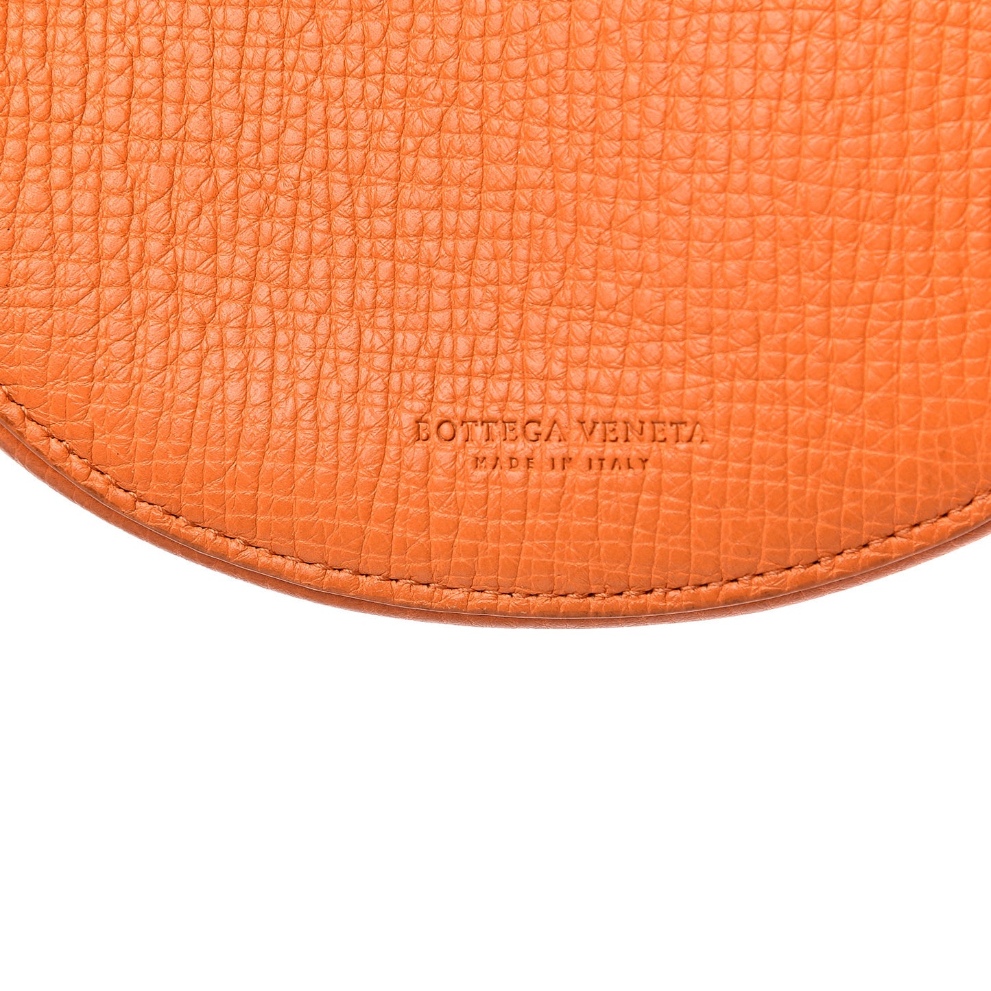 Palmellato Calfskin Rounded Belt Bag Light Orange
