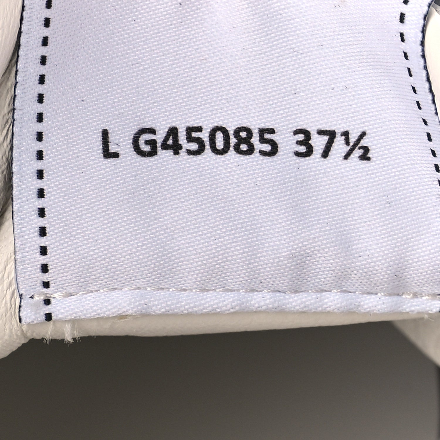 Chanel Calfskin Womens CC Logo Sneakers 37.5 White 7 of 8