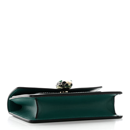 Bulgari Calfskin Serpenti Forever Purse Card Holder Emerald Violet Amethyst 5 of 17