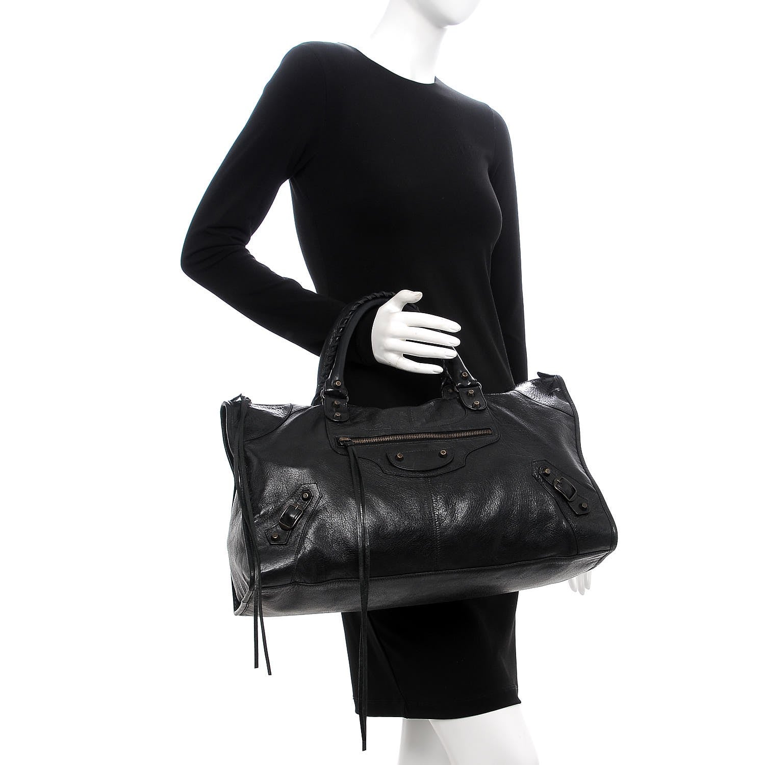 Balenciaga Agneau Classic Hardware Work Black 2 of 7