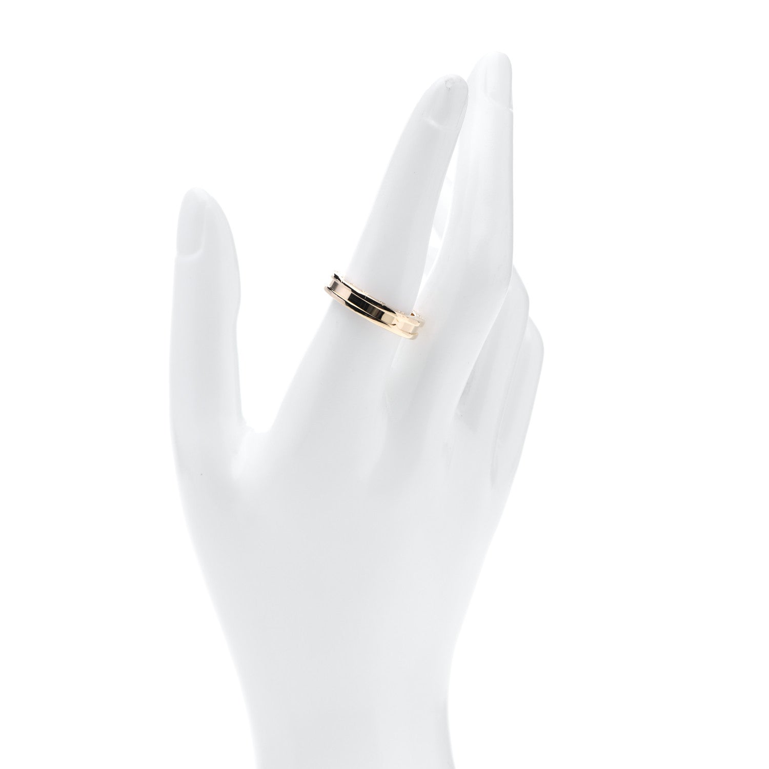 Bulgari 18K Yellow Gold B.Zero1 One-Band Ring 57 8 2 of 5
