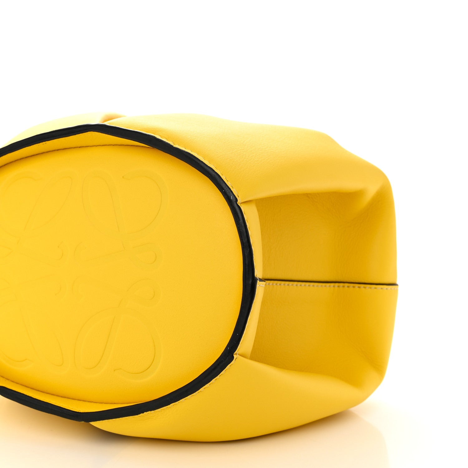 Loewe Calfskin Large Elephant Crossbody Bag Yellow 10 of 11