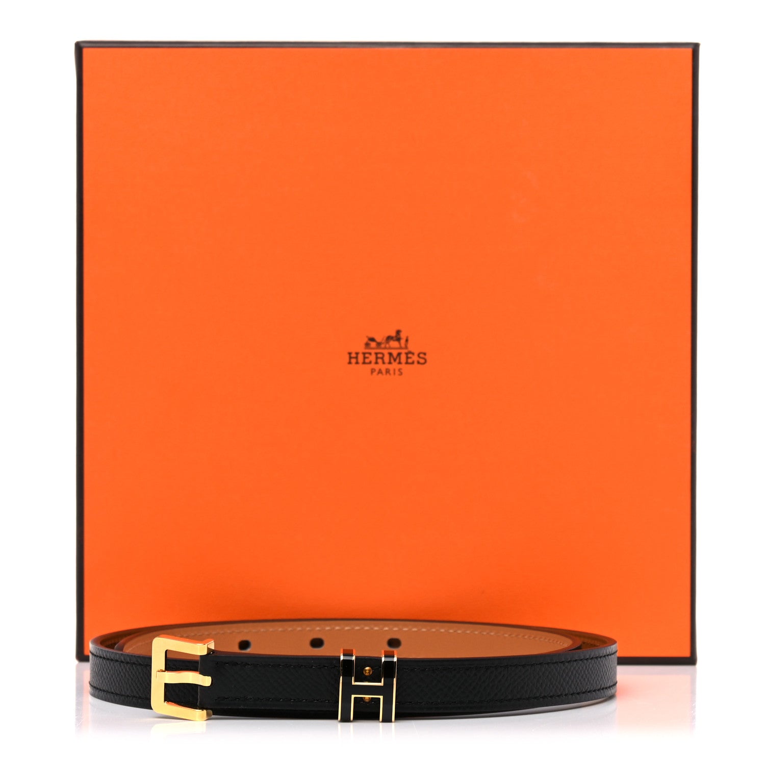 Hermes Epsom 15mm Pop H Belt 75 Black 6 of 6