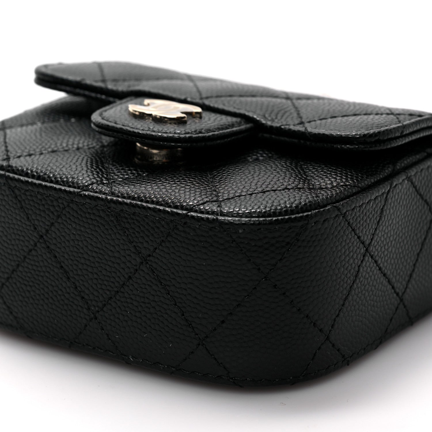 Chanel Caviar Quilted Mini Clutch With Chain Black 10 of 10
