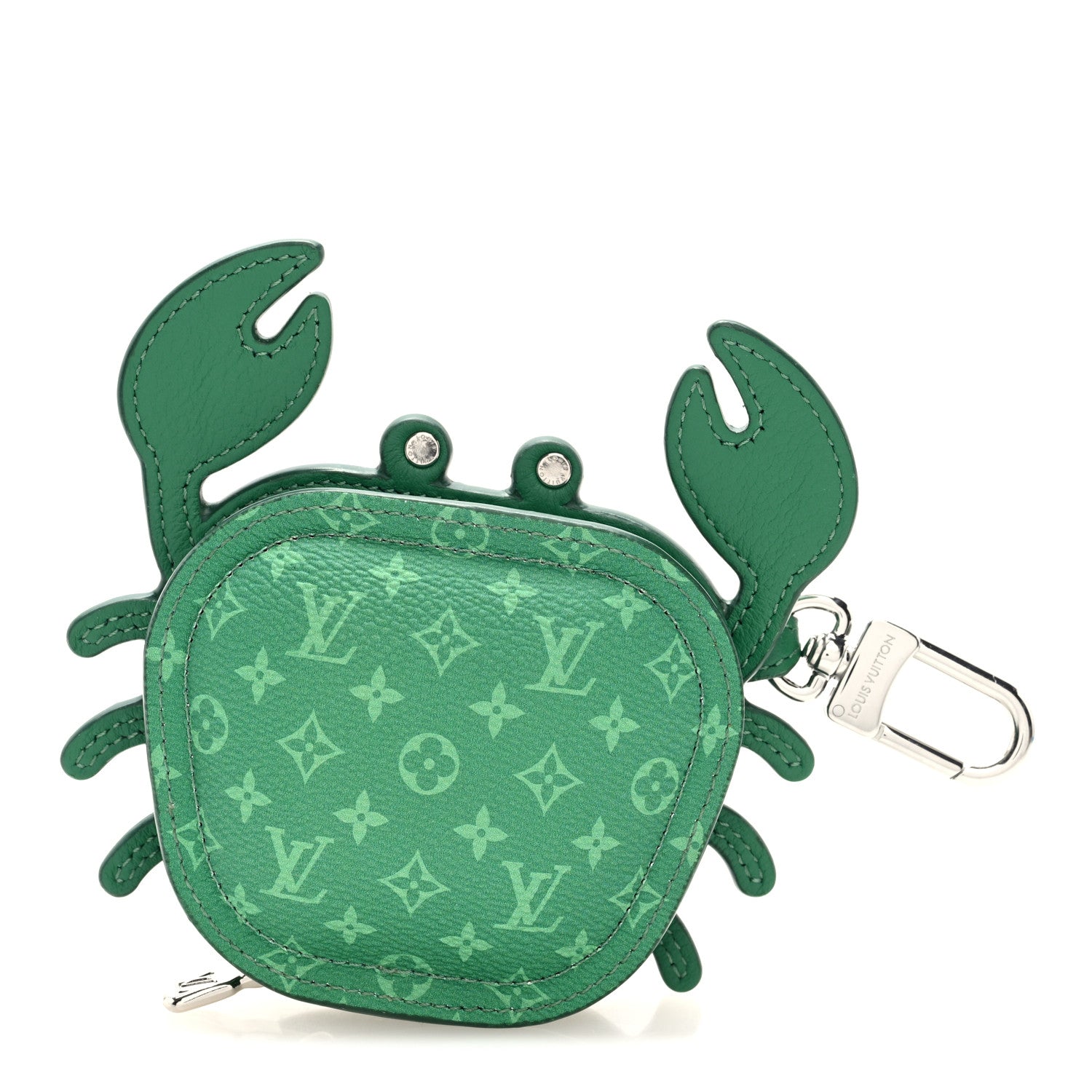 Louis Vuitton Monogram Crab Bag Charm Green 1 of 6