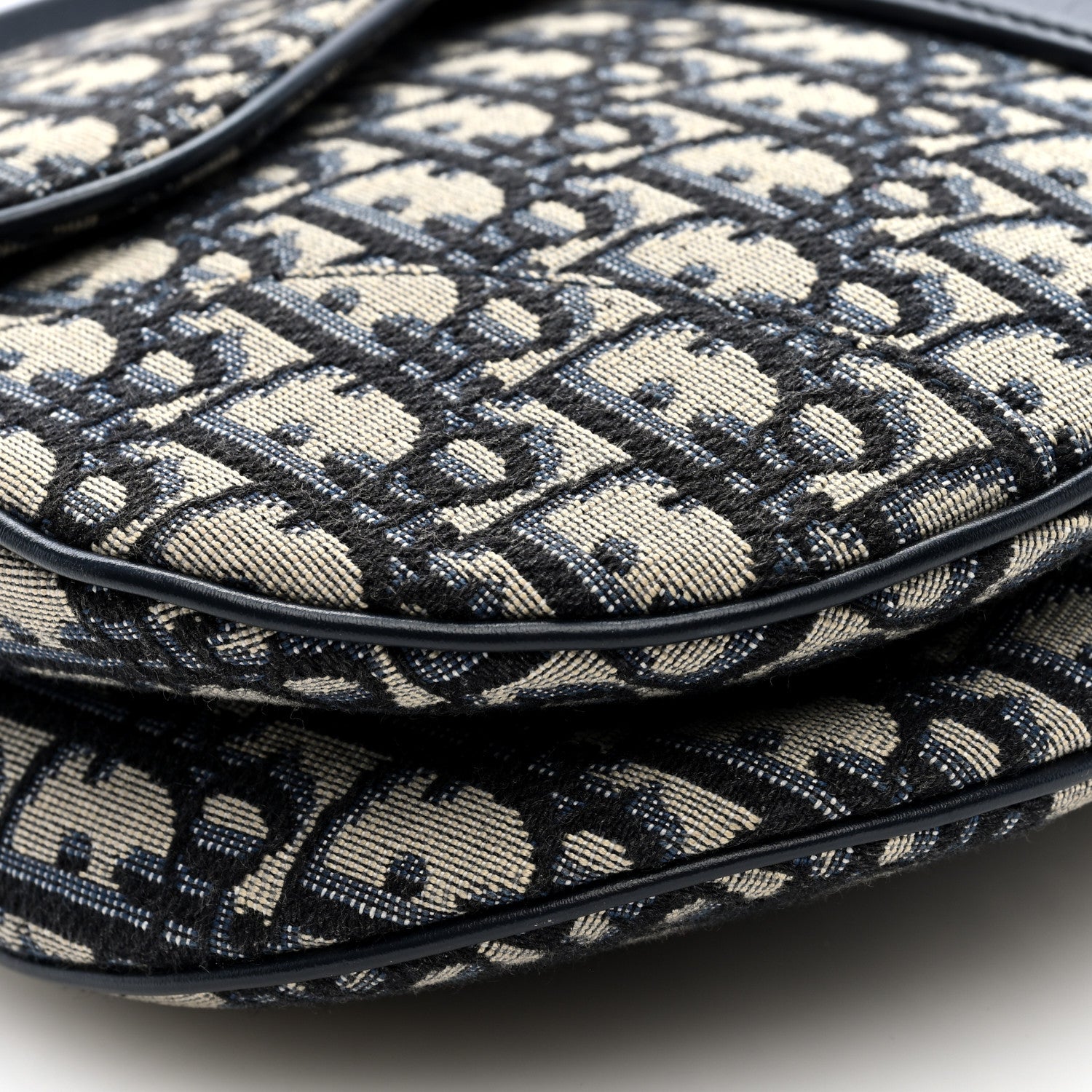 Christian Dior Oblique Saddle Bag Blue 9 of 10