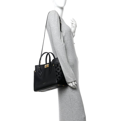 Louis Vuitton Calfskin Monogram Tufting On My Side Black 2 of 12