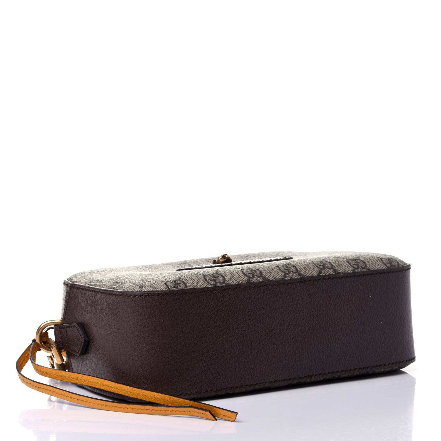 Gucci GG Supreme Monogram Web Neo Vintage Shoulder Bag Beige New Acero Crop 3 of 4