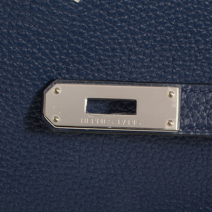 Hermes Taurillon Clemence Kelly Retourne 32 Bleu Saphir 9 of 10