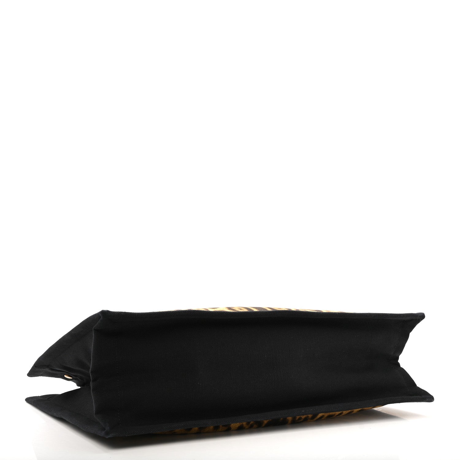 Saint Laurent Canvas Calfskin Leopard Print Rive Gauche Noe Tote Natural Black 4 of 14