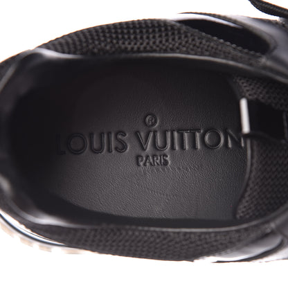 Louis Vuitton Calfskin Run Away Sneakers 38 Black 7 of 9