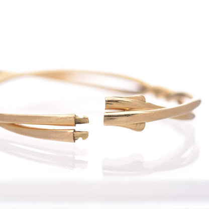 David Yurman 18K Yellow Gold Continuance Center Twist Bracelet 6 of 6