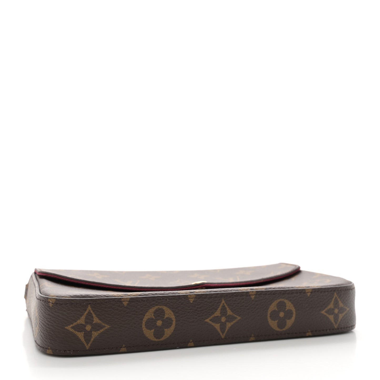 Monogram Pochette Felicie Chain Wallet Fuchsia