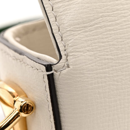 Gucci Azalea Calfskin Web Mini Horsebit 1955 Shoulder Bag Mystic White 11 of 12