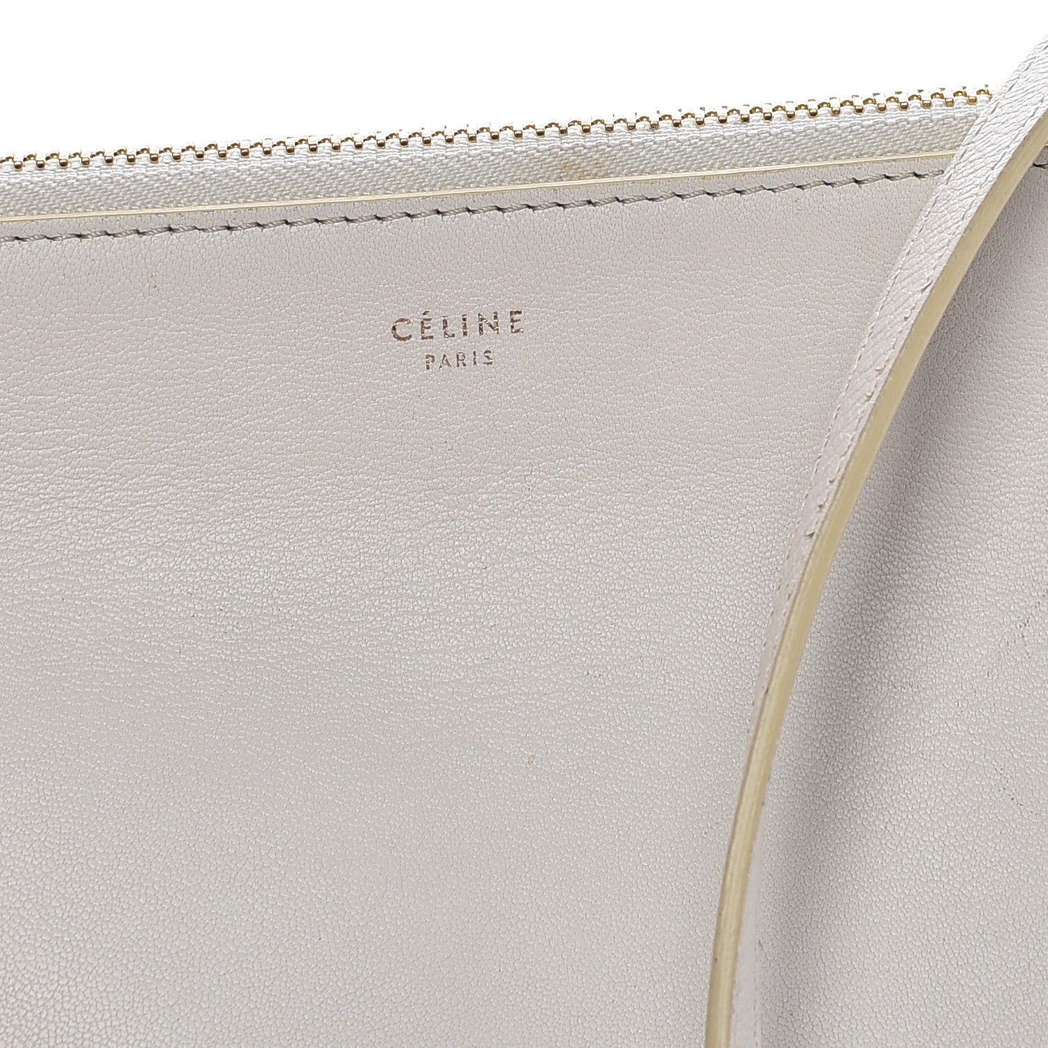 Celine Lambskin Small Trio Crossbody Bag White 9 of 22