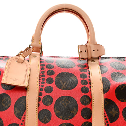 Louis Vuitton Monogram Kusama Pumpkin Dots Keepall Bandouliere 55 Red 7 of 11