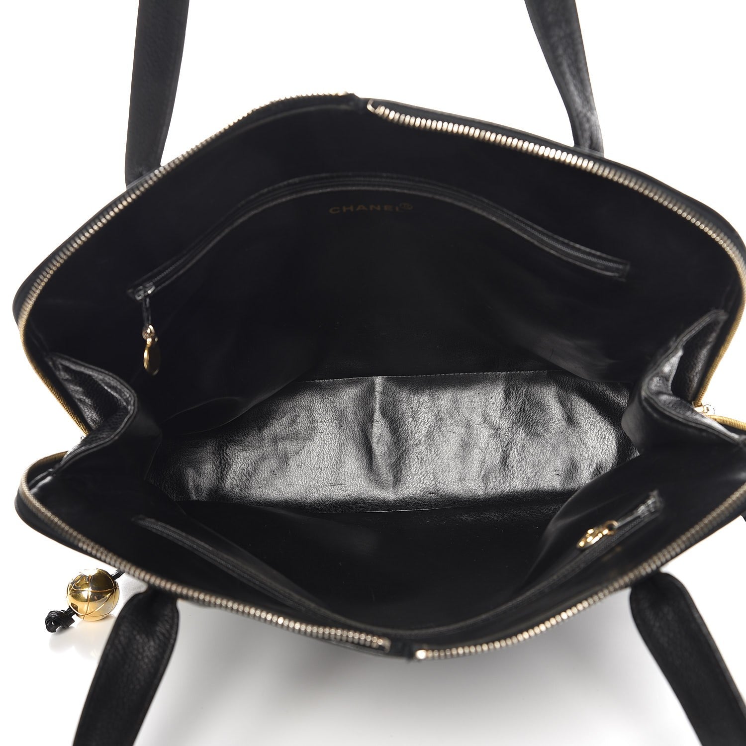 Chanel Caviar Large CC Shoulder Bag Black 5 of 20