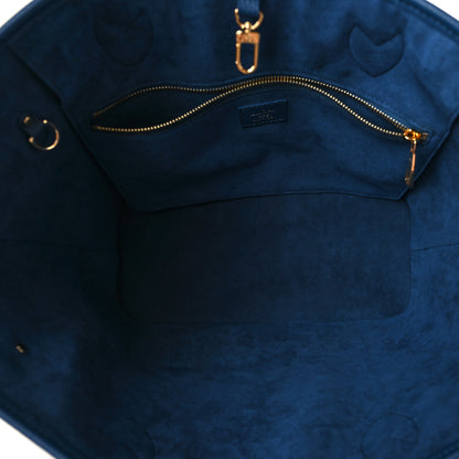 Louis Vuitton Empreinte Monogram Giant Neverfull MM Degrade Bleu 6 of 9