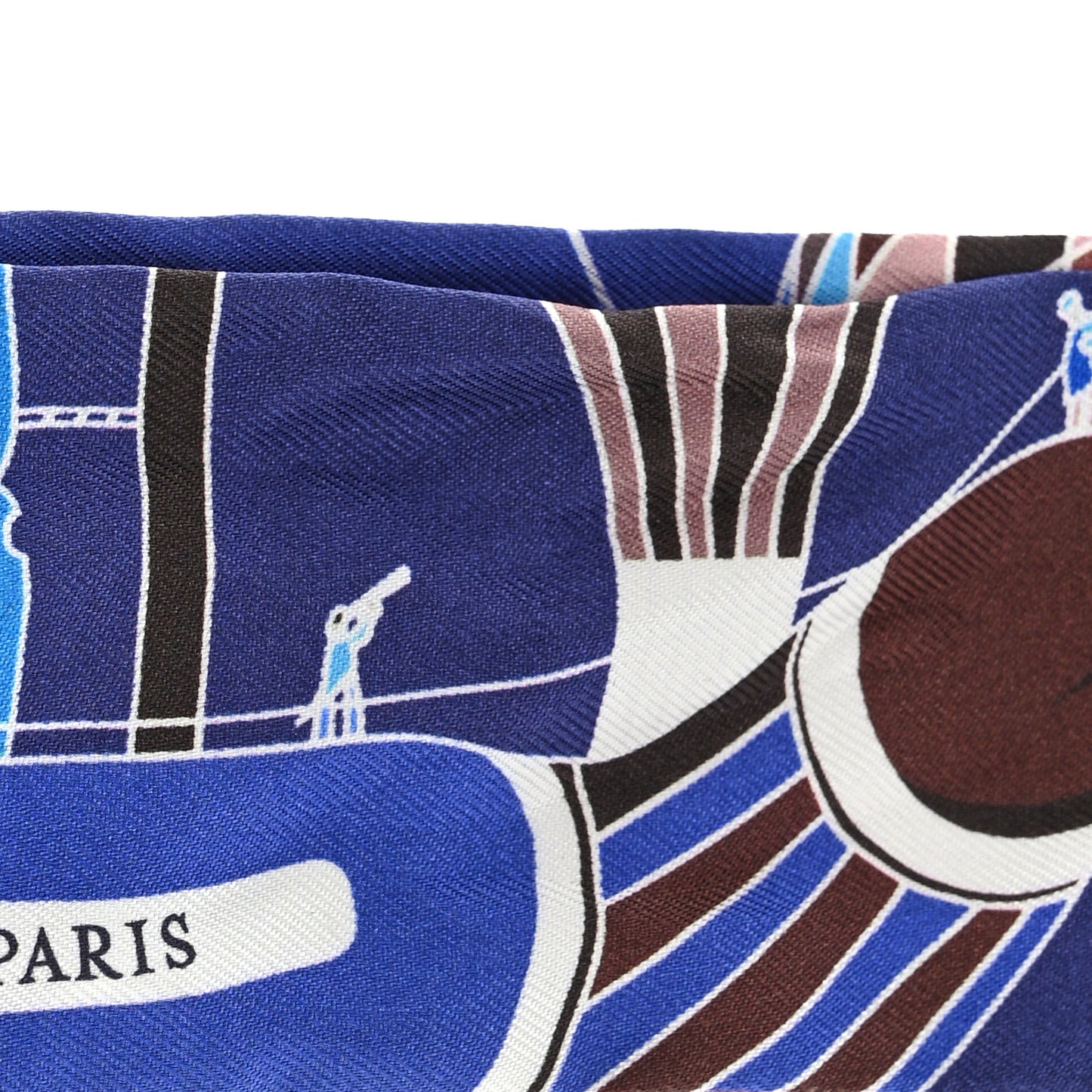 Silk Les Folies Du Ciel Twilly Marine Marron Glace White