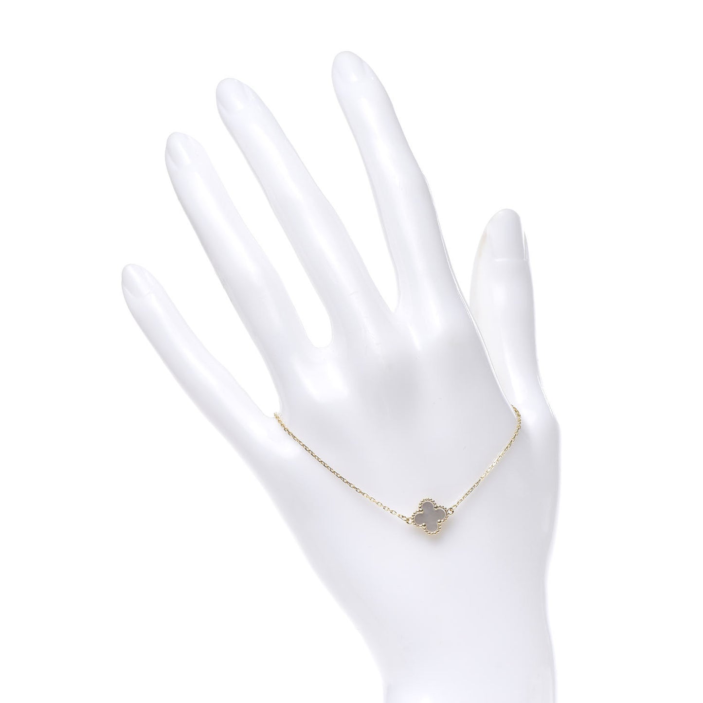 18K Yellow Gold Mother of Pearl Sweet Alhambra Bracelet