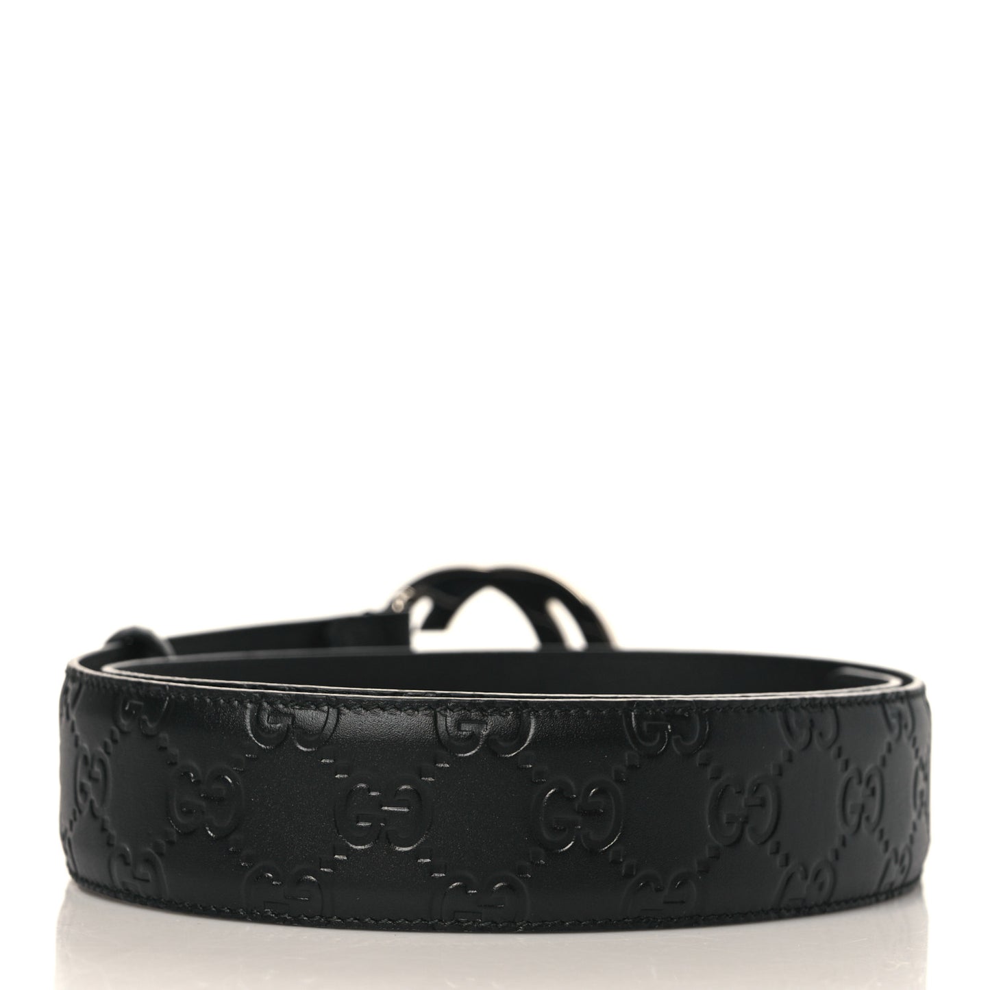 Guccissima Signature Interlocking G 40mm Belt 90 36 Black