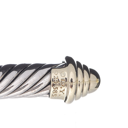 David Yurman Sterling Silver 14K Yellow Gold 5mm Cable Classics Bracelet 4 of 4
