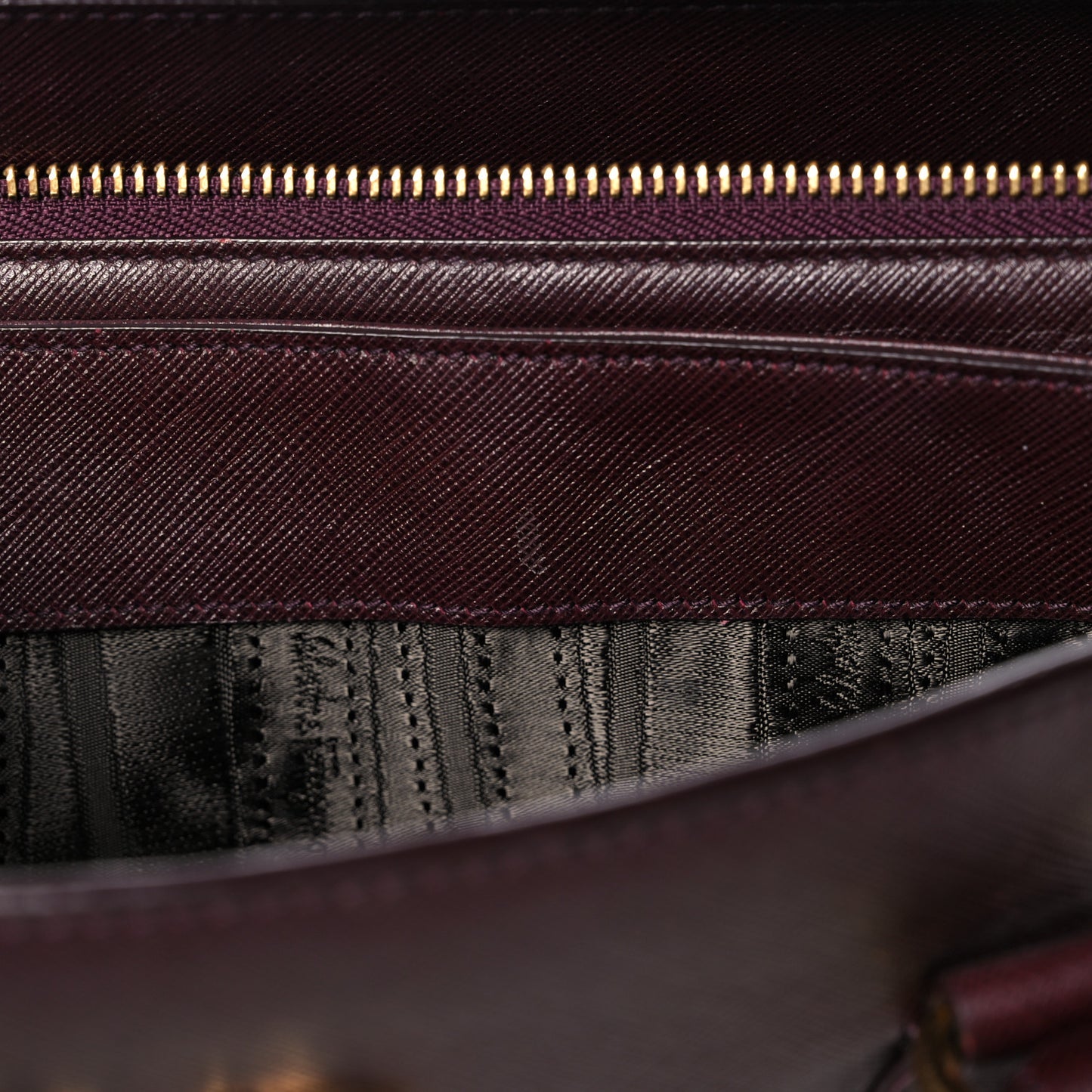 Printed Calfskin Beky Tote Burgundy