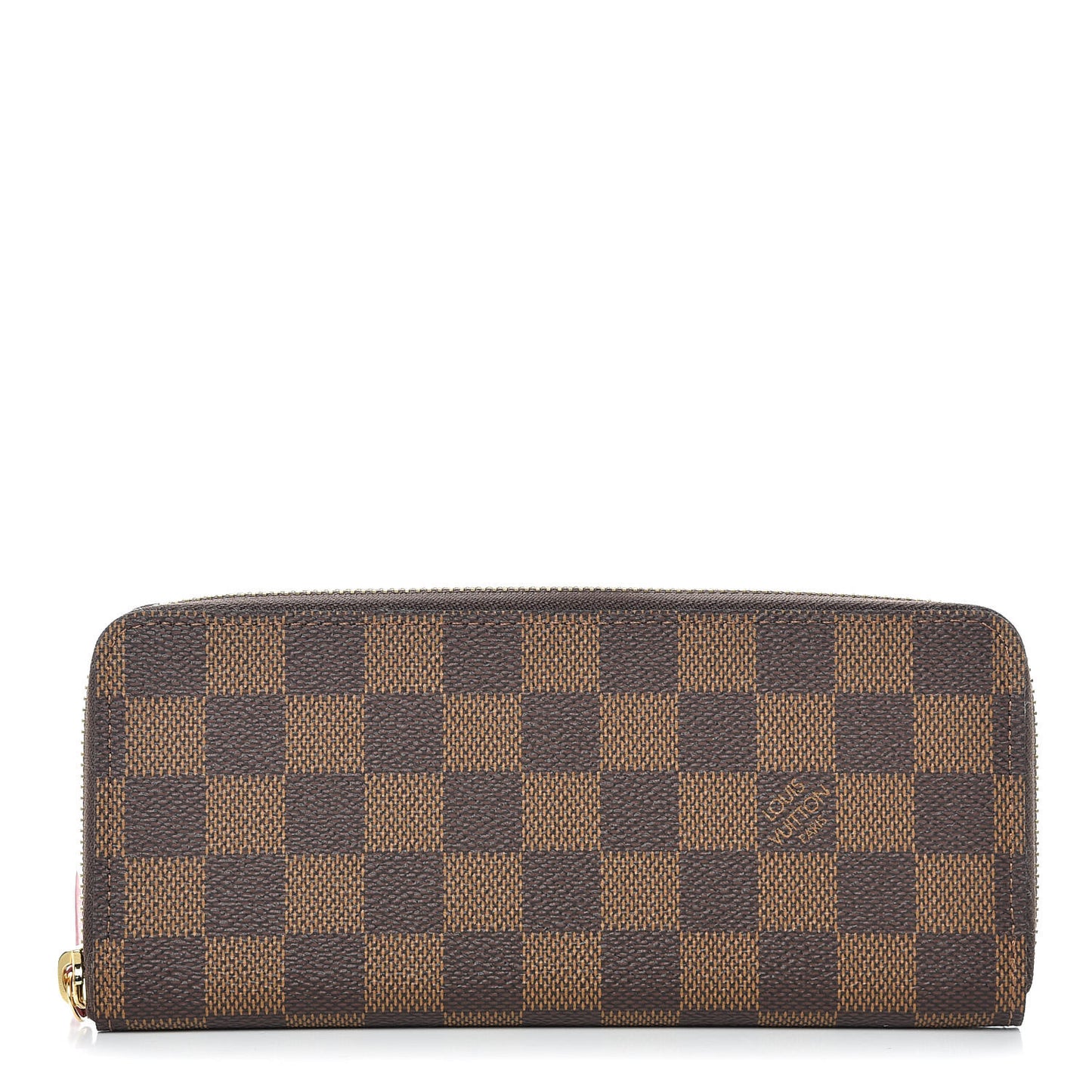 Damier Ebene Clemence Wallet Cherry