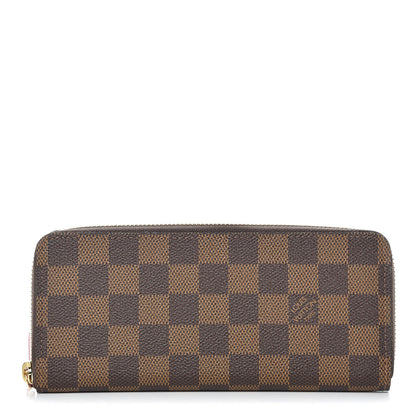 Louis Vuitton Damier Ebene Clemence Wallet Cherry 1 of 10
