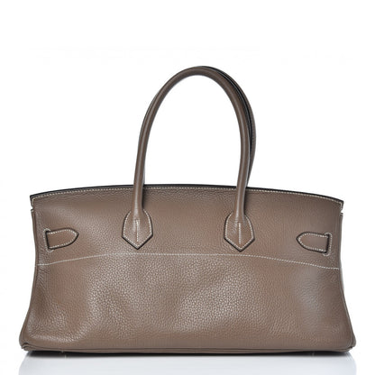 Hermes Taurillon Clemence JPG Birkin 42 Etoupe 3 of 21