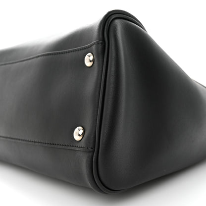 Salvatore Ferragamo Calfskin Double Handle Small Nolita Satchel Black 9 of 15
