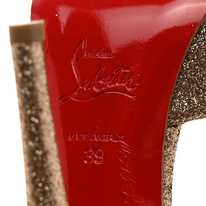 Christian Louboutin Glitter Vampana 120 Pumps 39 Nude 7 of 9